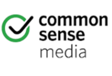 "common sense media" next to a green circle with a black check mark in the center